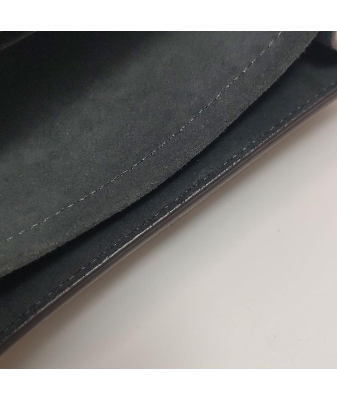 LOUIS VUITTON Коричневая кожаная сумка через плечо, фото 7