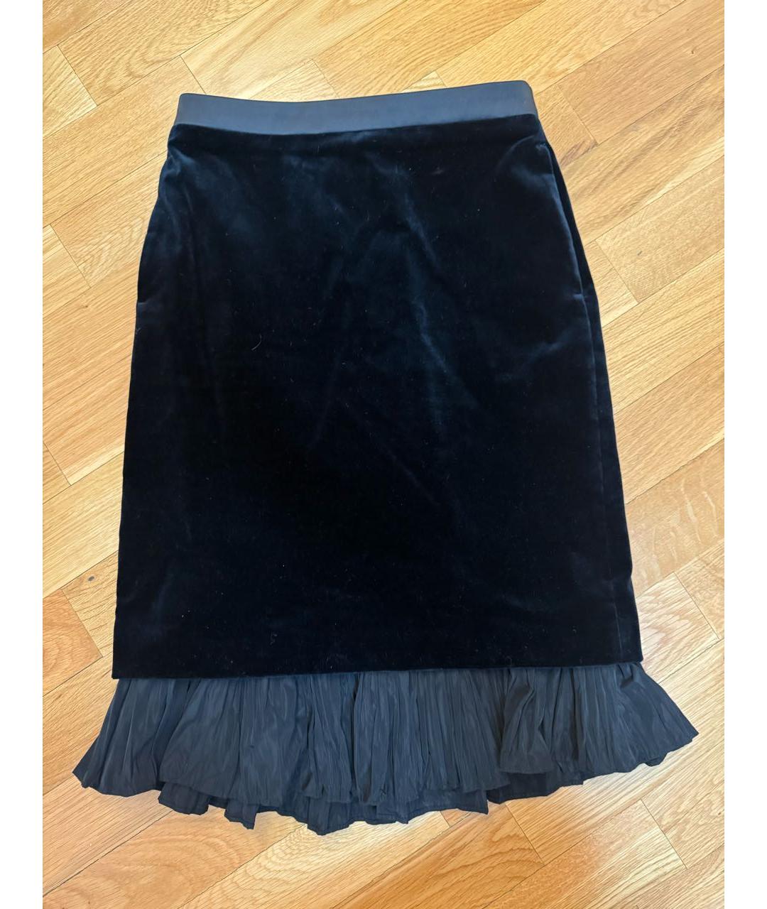 KARL LAGERFELD Черная хлопковая юбка миди, фото 9