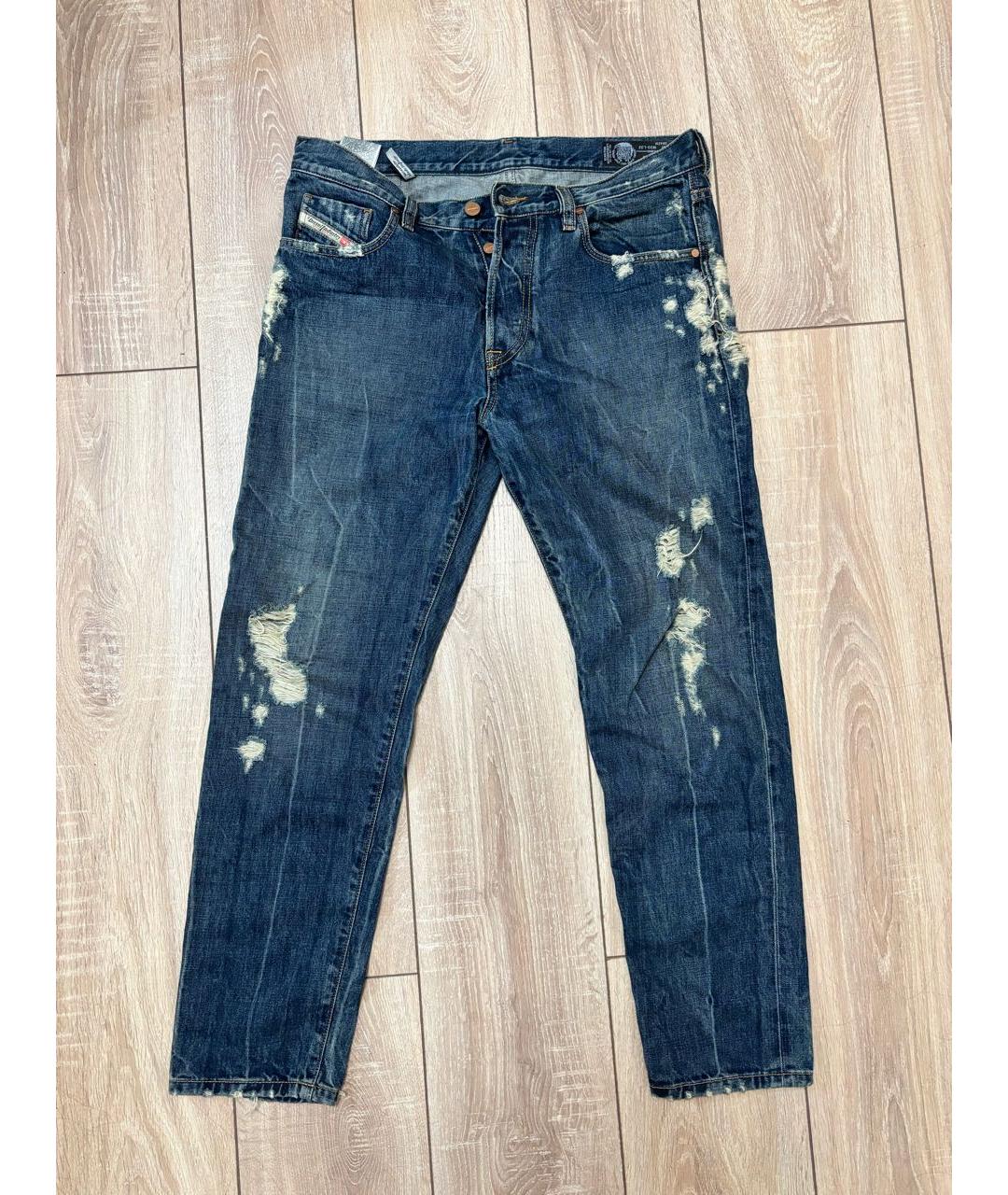 DIESEL Темно-синие прямые джинсы, фото 5