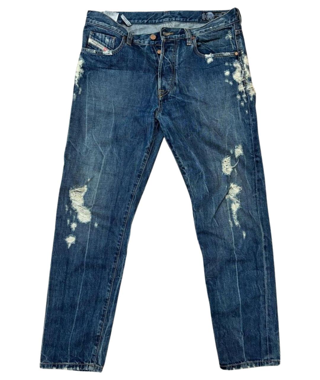 DIESEL Темно-синие прямые джинсы, фото 1