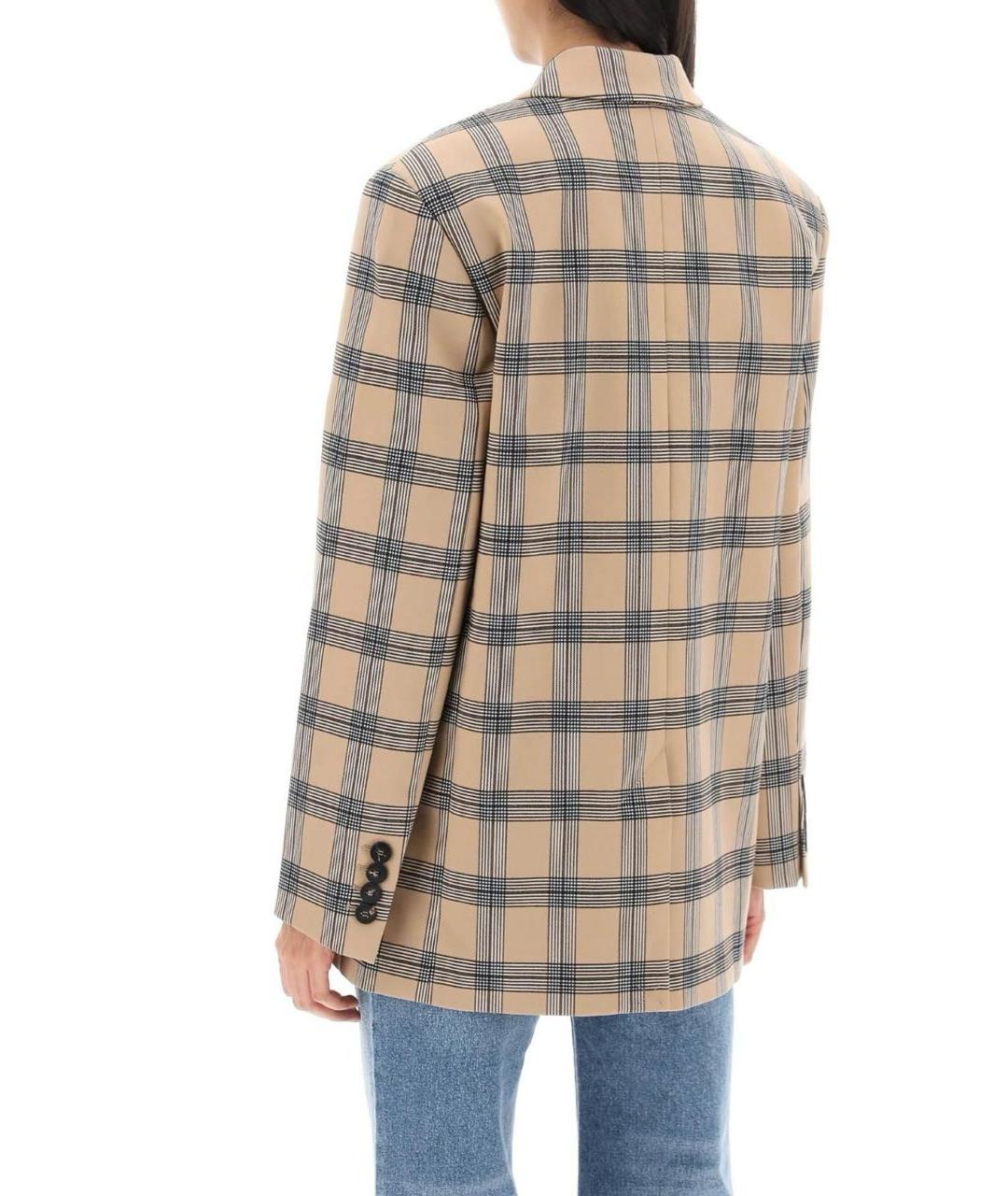 ZIMMERMANN Бежевый шерстяной жакет/пиджак, фото 3