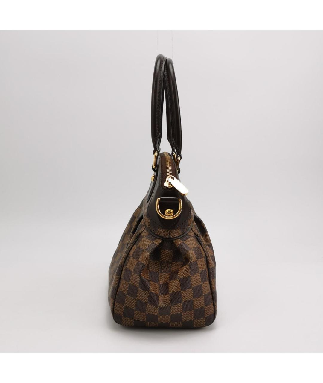 LOUIS VUITTON Коричневая кожаная сумка тоут, фото 3