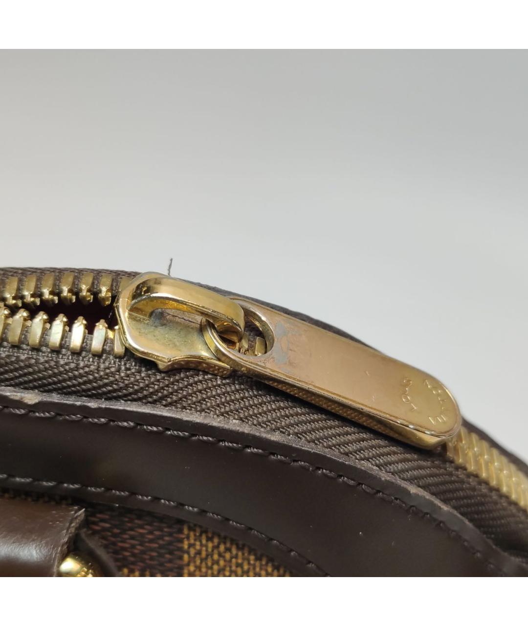 LOUIS VUITTON Коричневая кожаная сумка тоут, фото 6