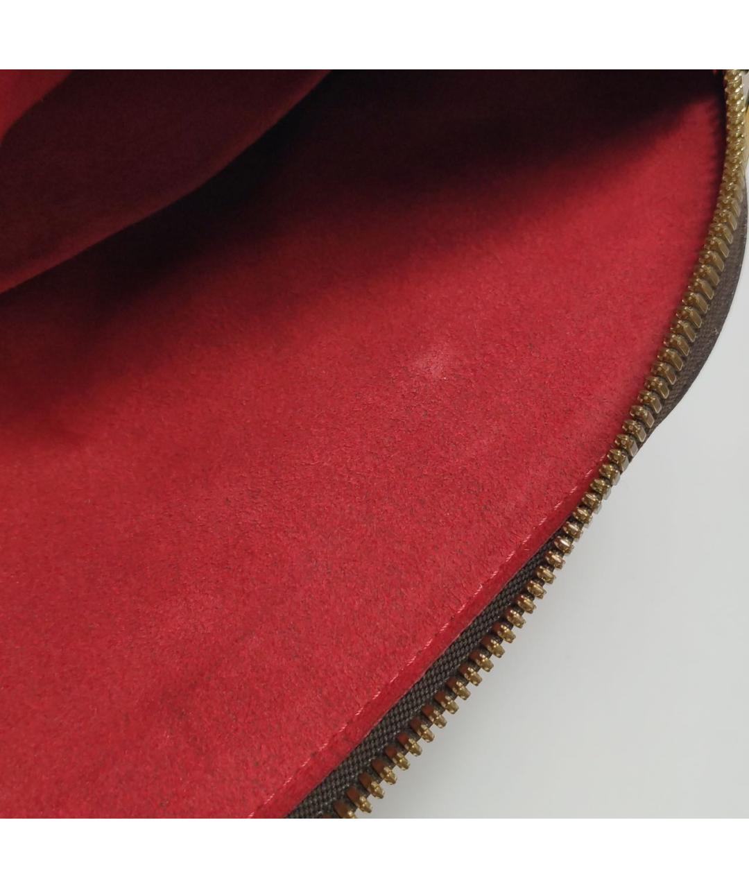 LOUIS VUITTON Коричневая кожаная сумка тоут, фото 5