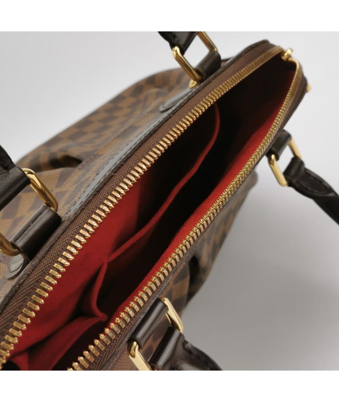 LOUIS VUITTON Коричневая кожаная сумка тоут, фото 4