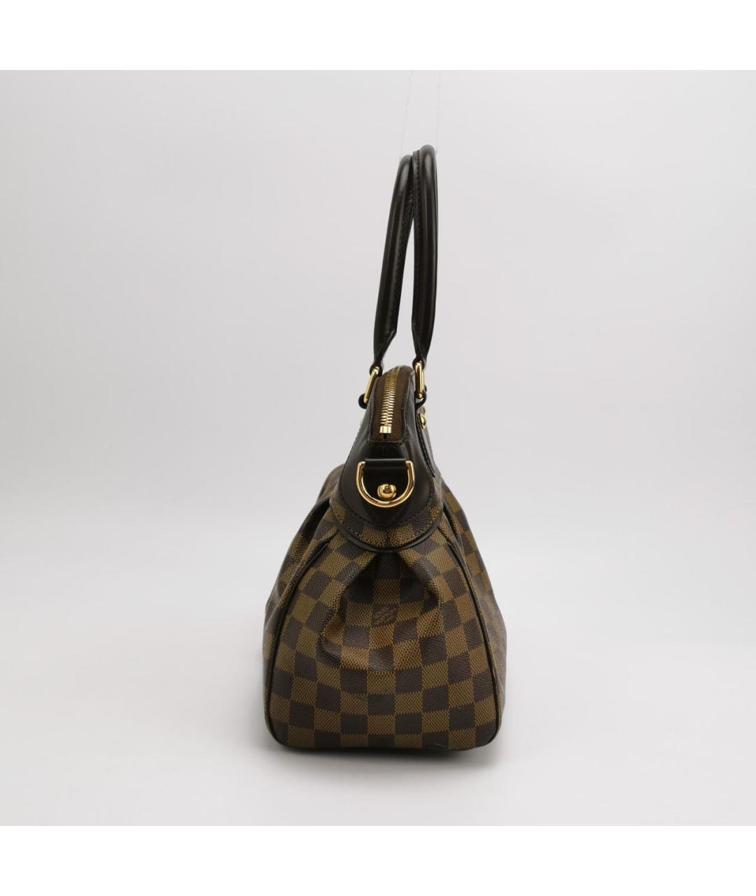 LOUIS VUITTON Коричневая кожаная сумка тоут, фото 2