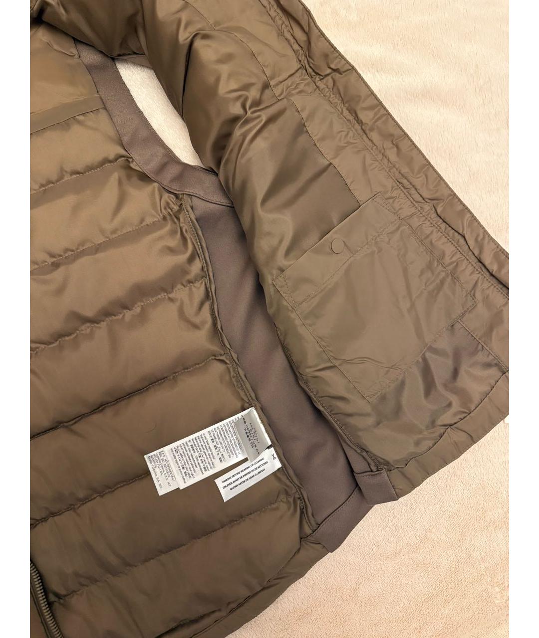 CALVIN KLEIN Коричневый полиэстеровый жилет, фото 3