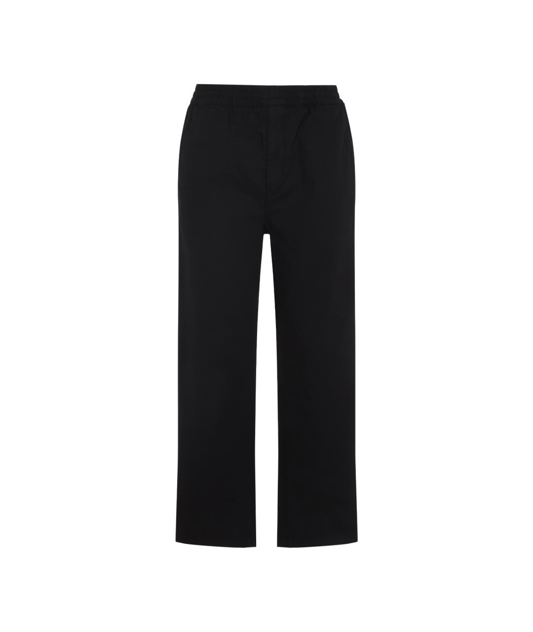 CARHARTT WIP Черные хлопковые повседневные брюки, фото 1
