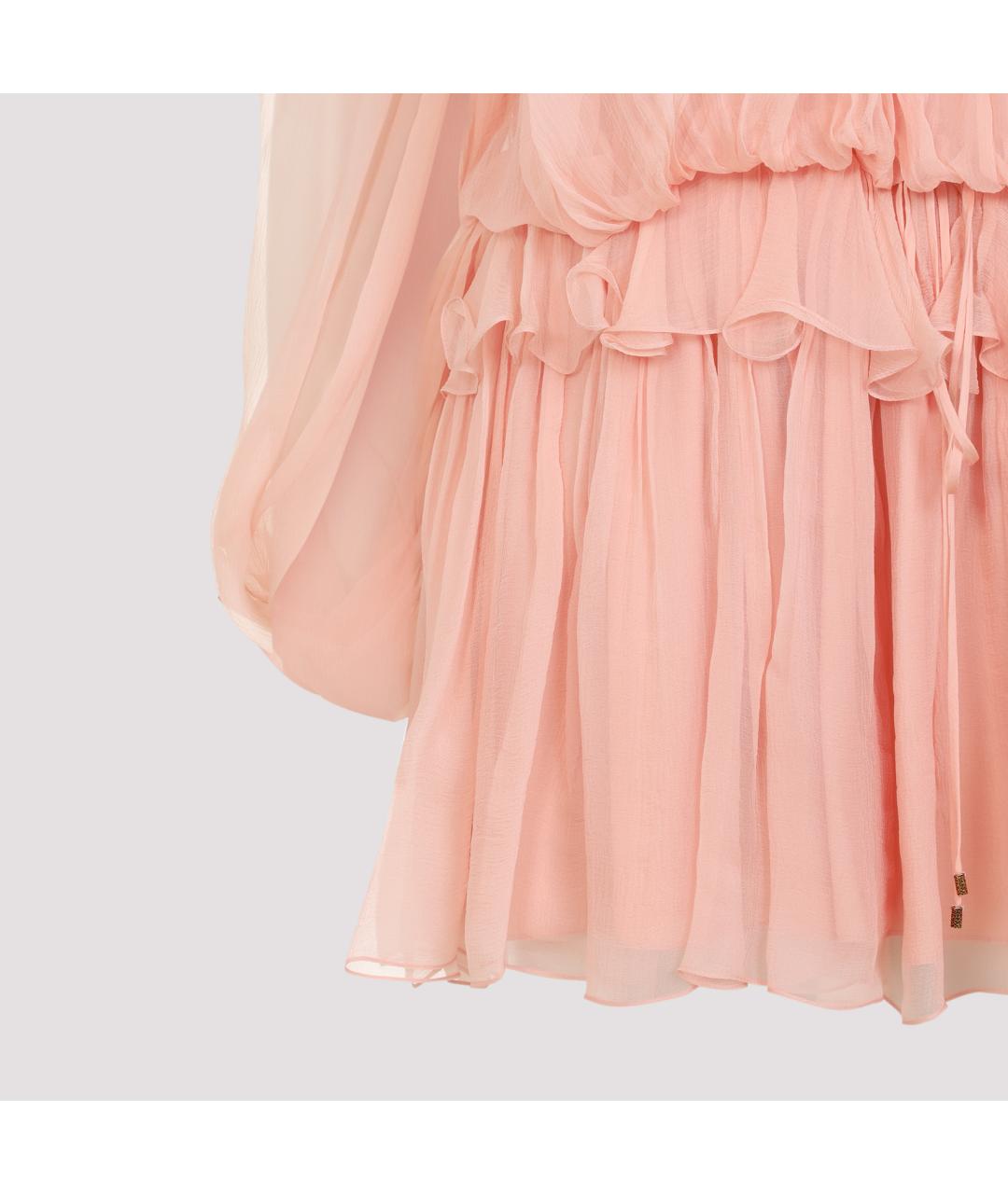 CHLOE Антрацитовое шелковое коктейльное платье, фото 3