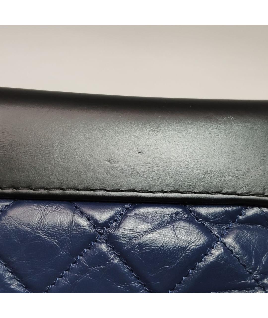 CHANEL Синяя кожаная сумка через плечо, фото 8