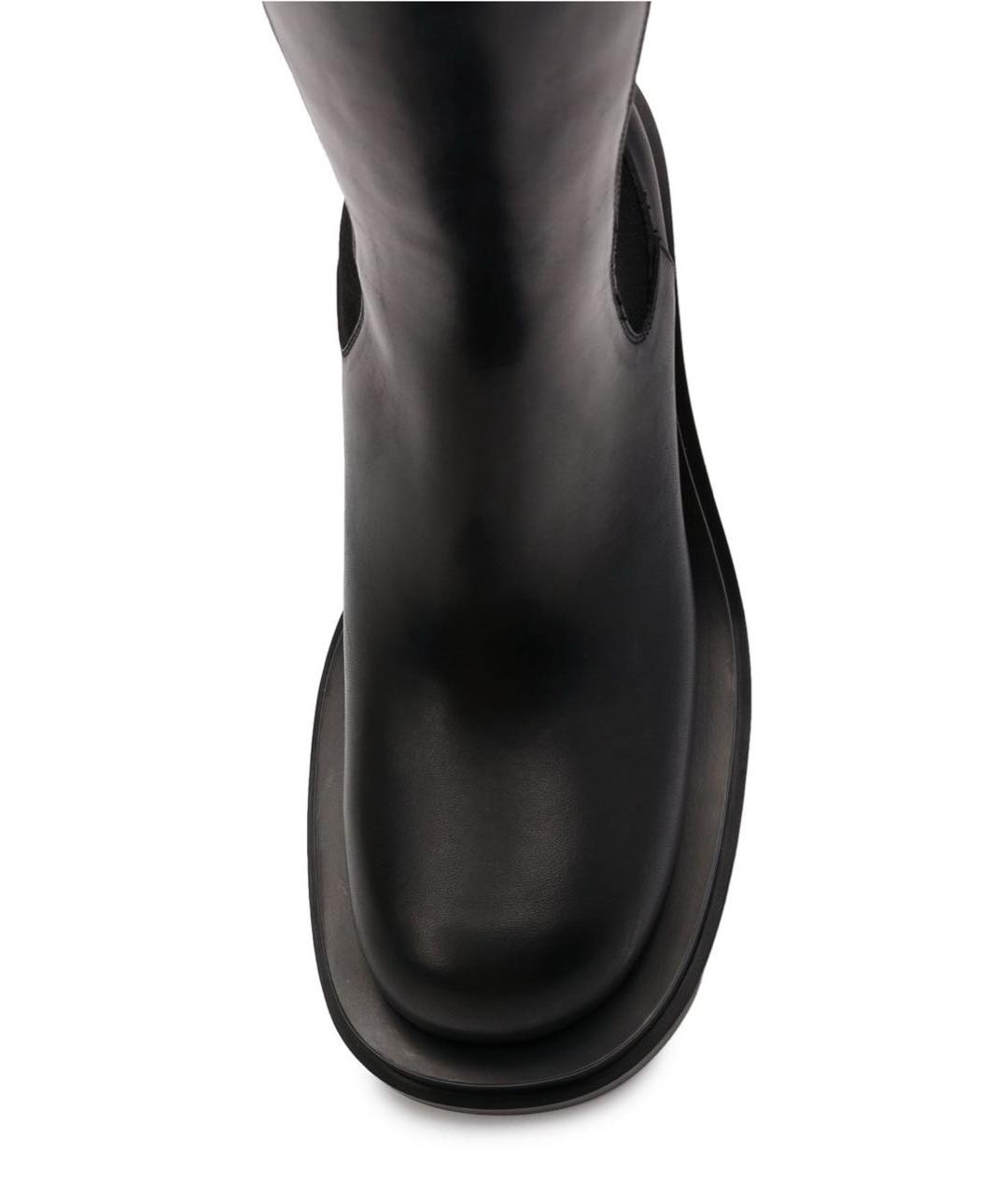 BOTTEGA VENETA Черные кожаные сапоги, фото 3