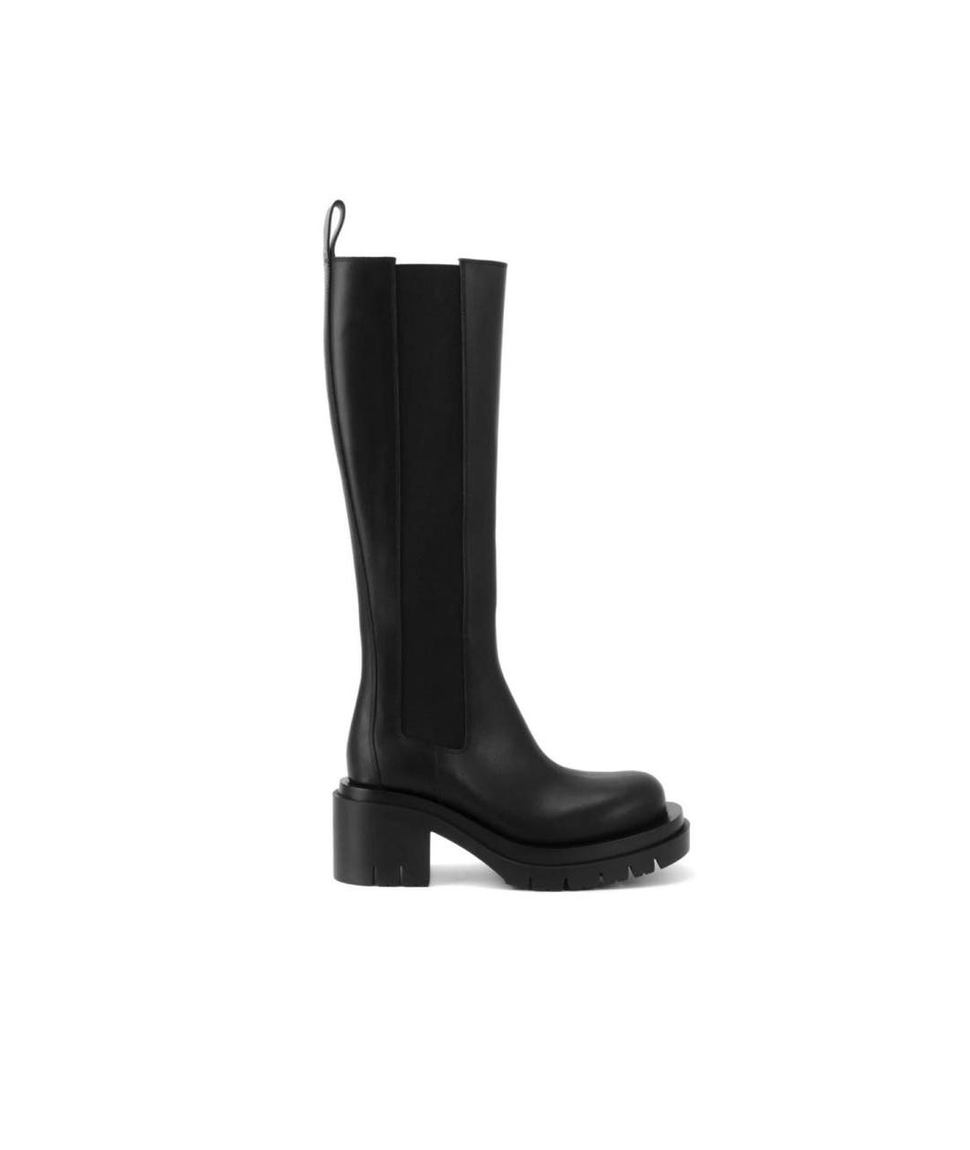 BOTTEGA VENETA Черные кожаные сапоги, фото 8