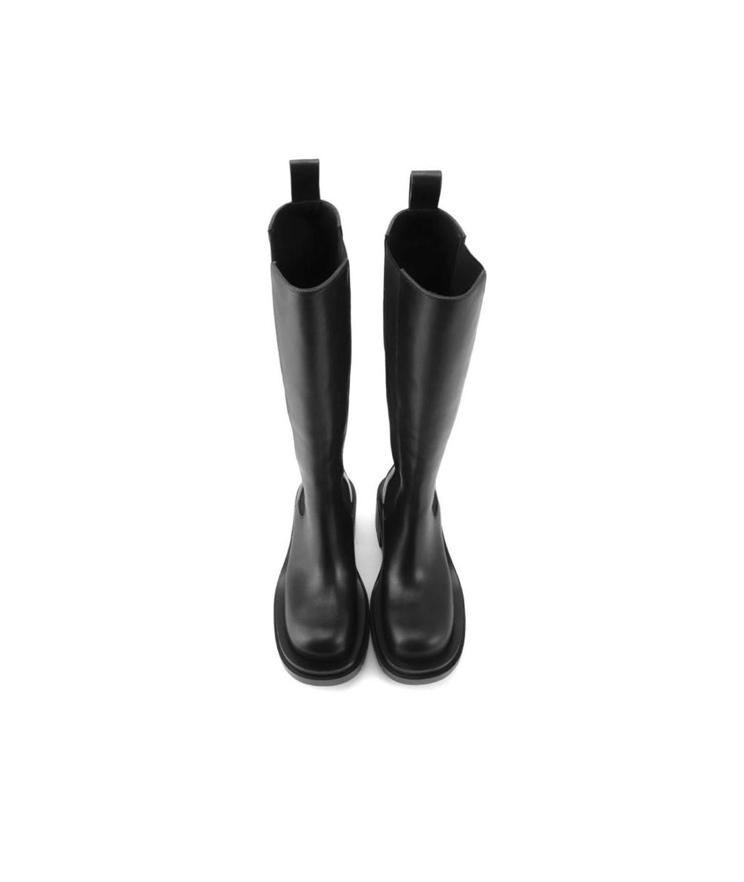 BOTTEGA VENETA Черные кожаные сапоги, фото 2