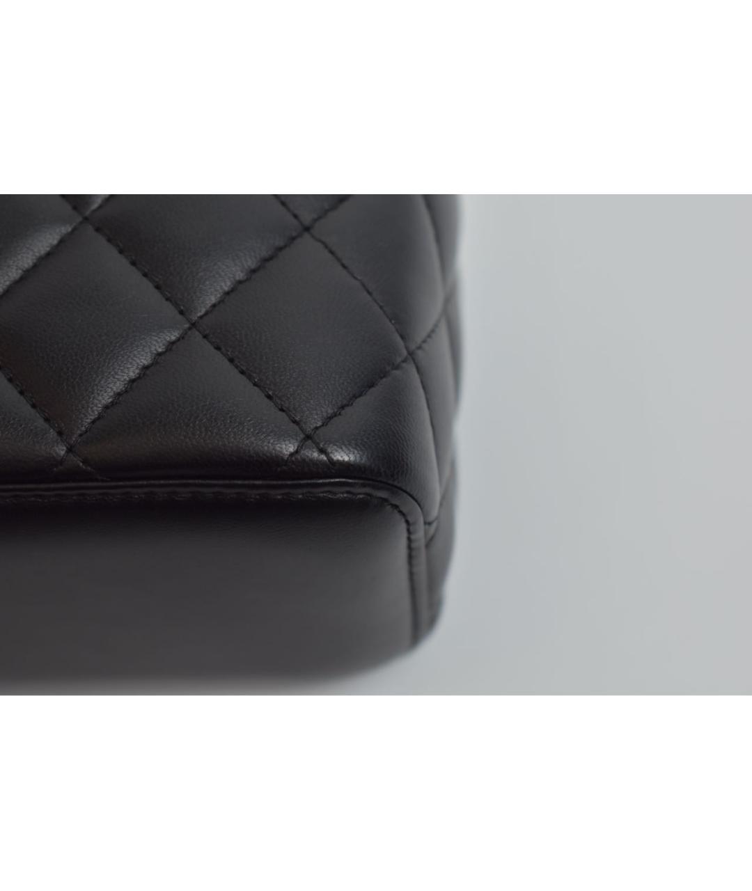 CHANEL Черная кожаная сумка через плечо, фото 8