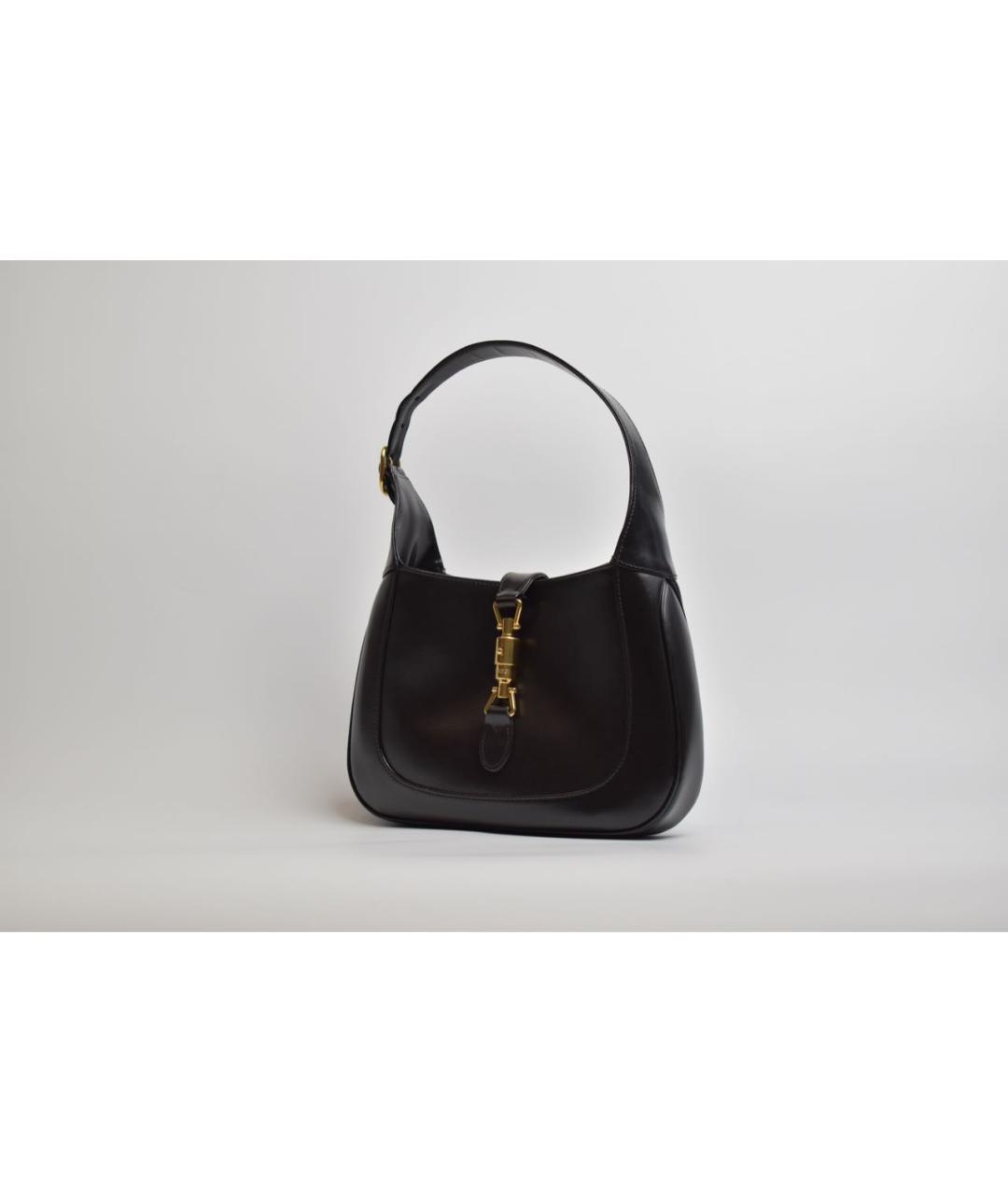 GUCCI Черная кожаная сумка через плечо, фото 2