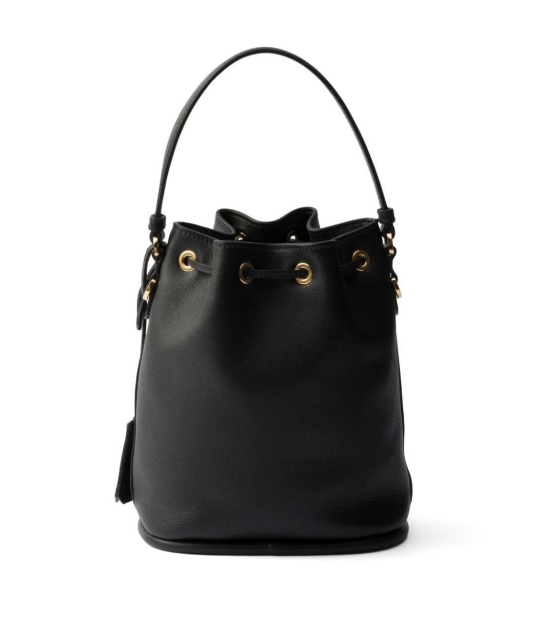 PRADA Черная кожаная сумка через плечо, фото 4