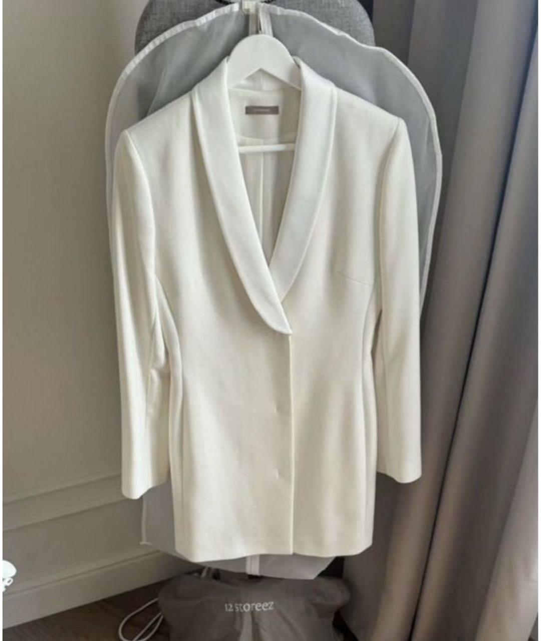 12 STOREEZ Белое полиэстеровое вечернее платье, фото 5