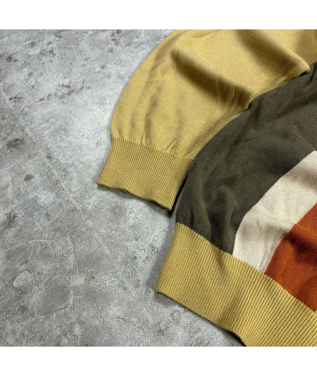 BALENCIAGA Горчичный хлопковый джемпер / свитер, фото 5