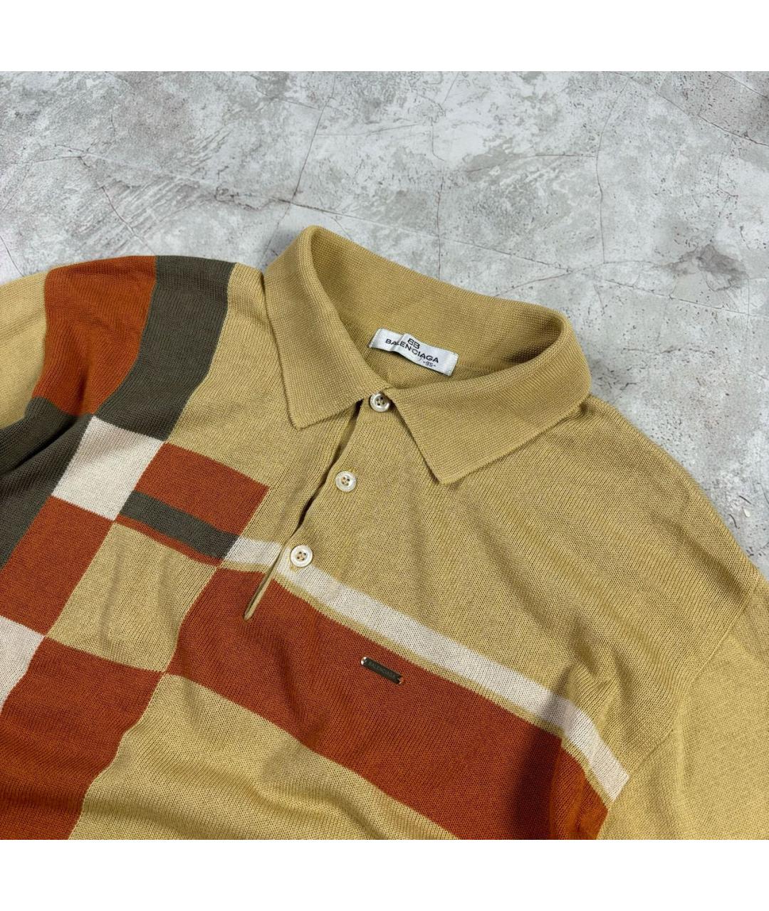 BALENCIAGA Горчичный хлопковый джемпер / свитер, фото 2