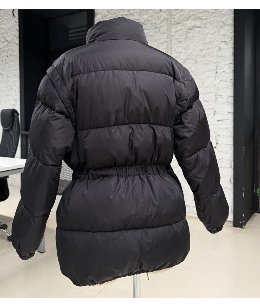 PRADA Черный полиэстеровый пуховик, фото 2