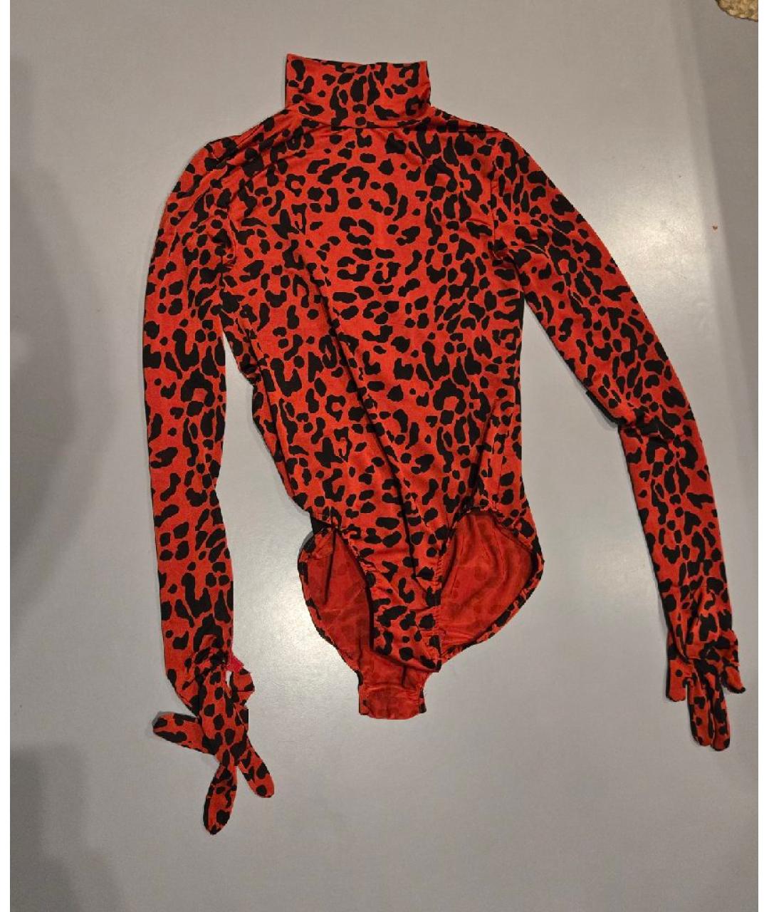 VETEMENTS Красная полиэстеровая водолазка, фото 6