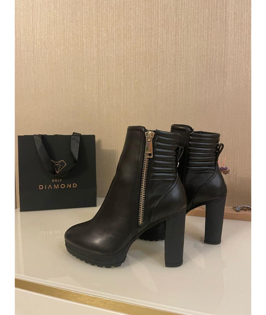 DKNY Черные кожаные ботильоны, фото 2