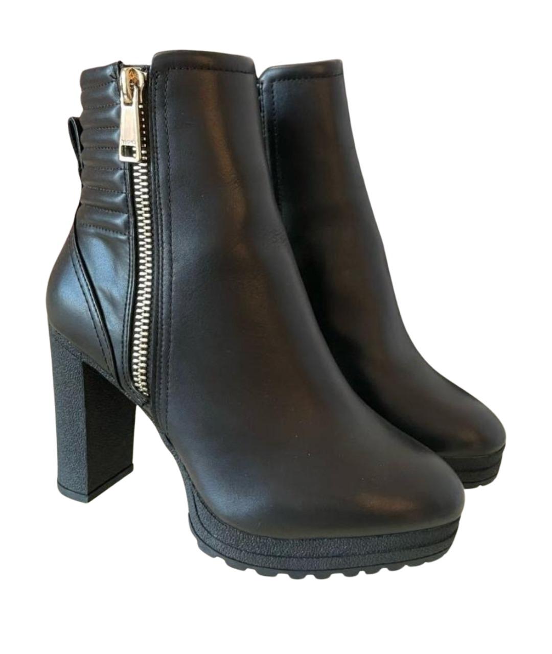 DKNY Черные кожаные ботильоны, фото 1