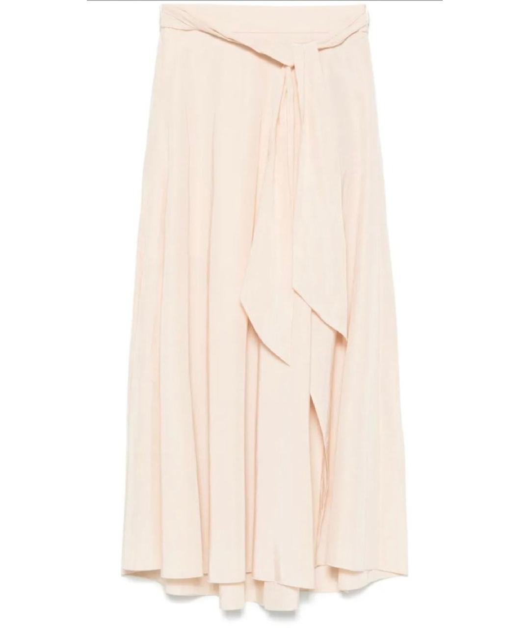 FORTE FORTE Бежевая шерстяная юбка миди, фото 1