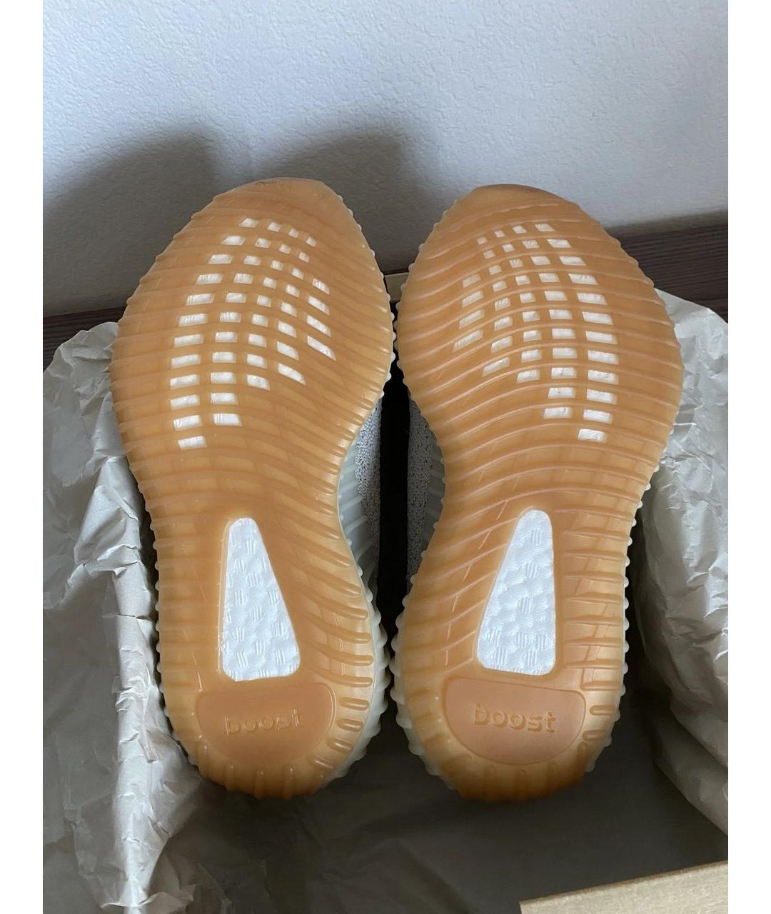 ADIDAS YEEZY Бежевые текстильные кроссовки, фото 5