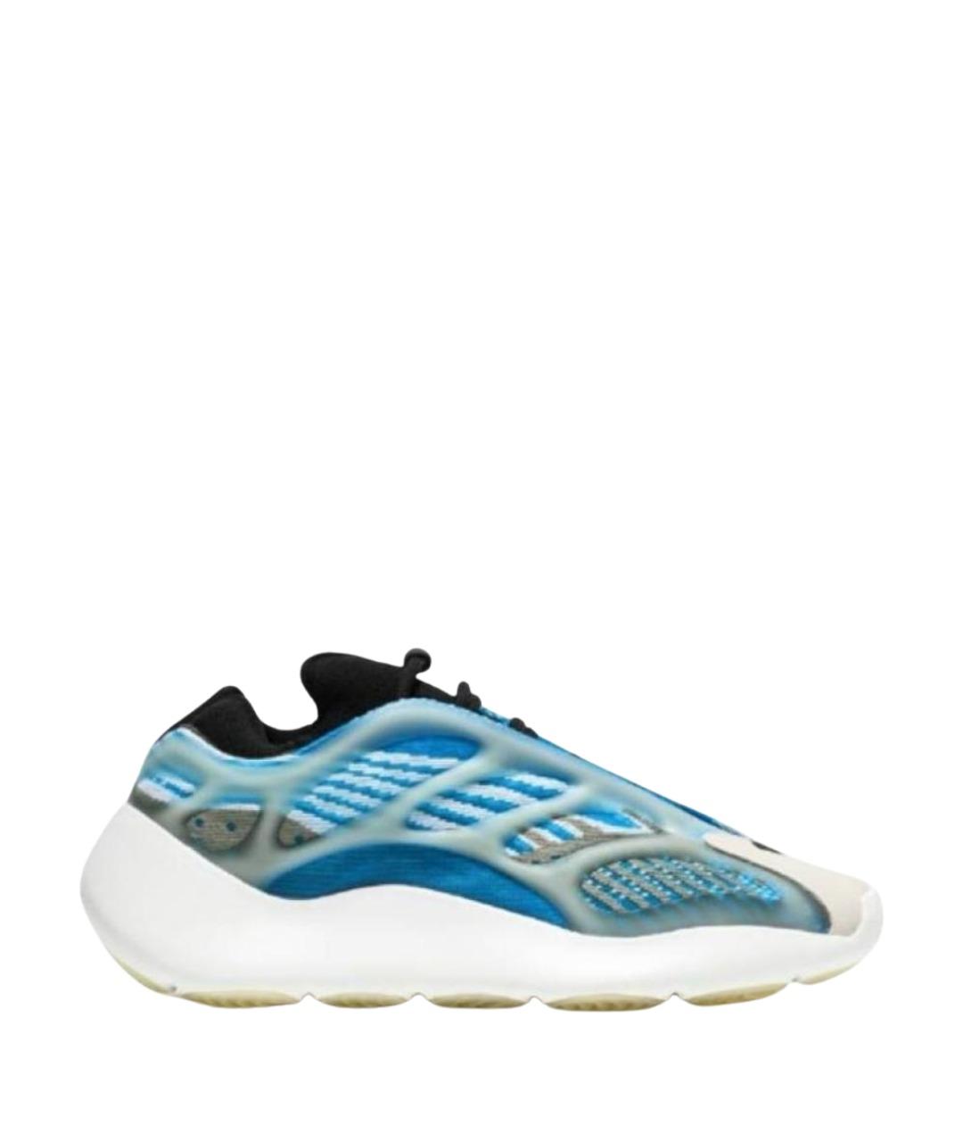 ADIDAS YEEZY Синие текстильные кроссовки, фото 1