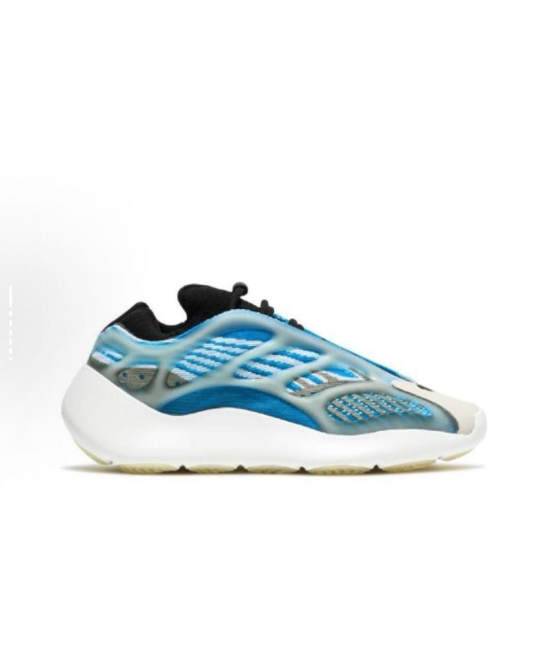 ADIDAS YEEZY Синие текстильные кроссовки, фото 6