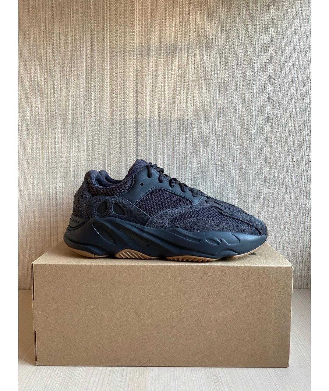 ADIDAS YEEZY Черные замшевые кроссовки, фото 4