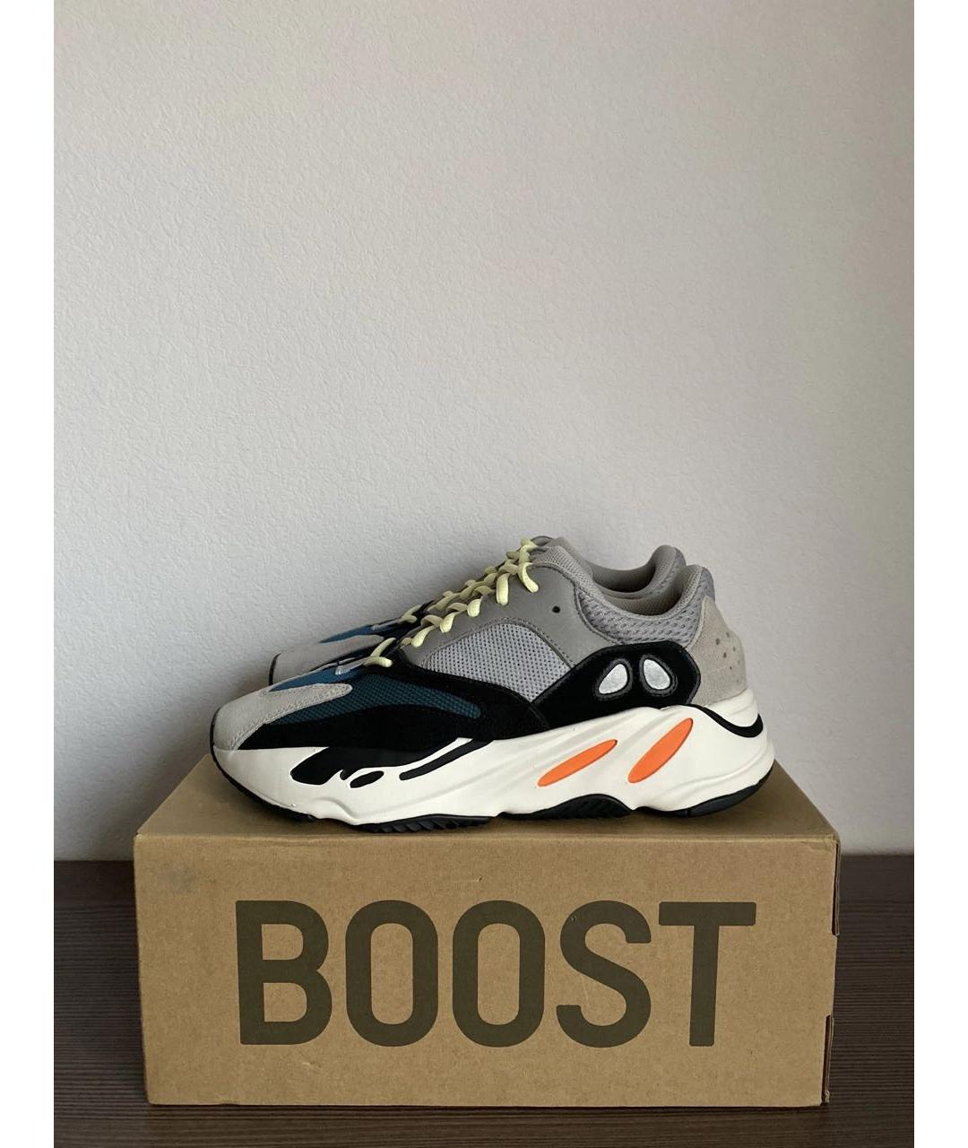 ADIDAS YEEZY Серые замшевые кроссовки, фото 4