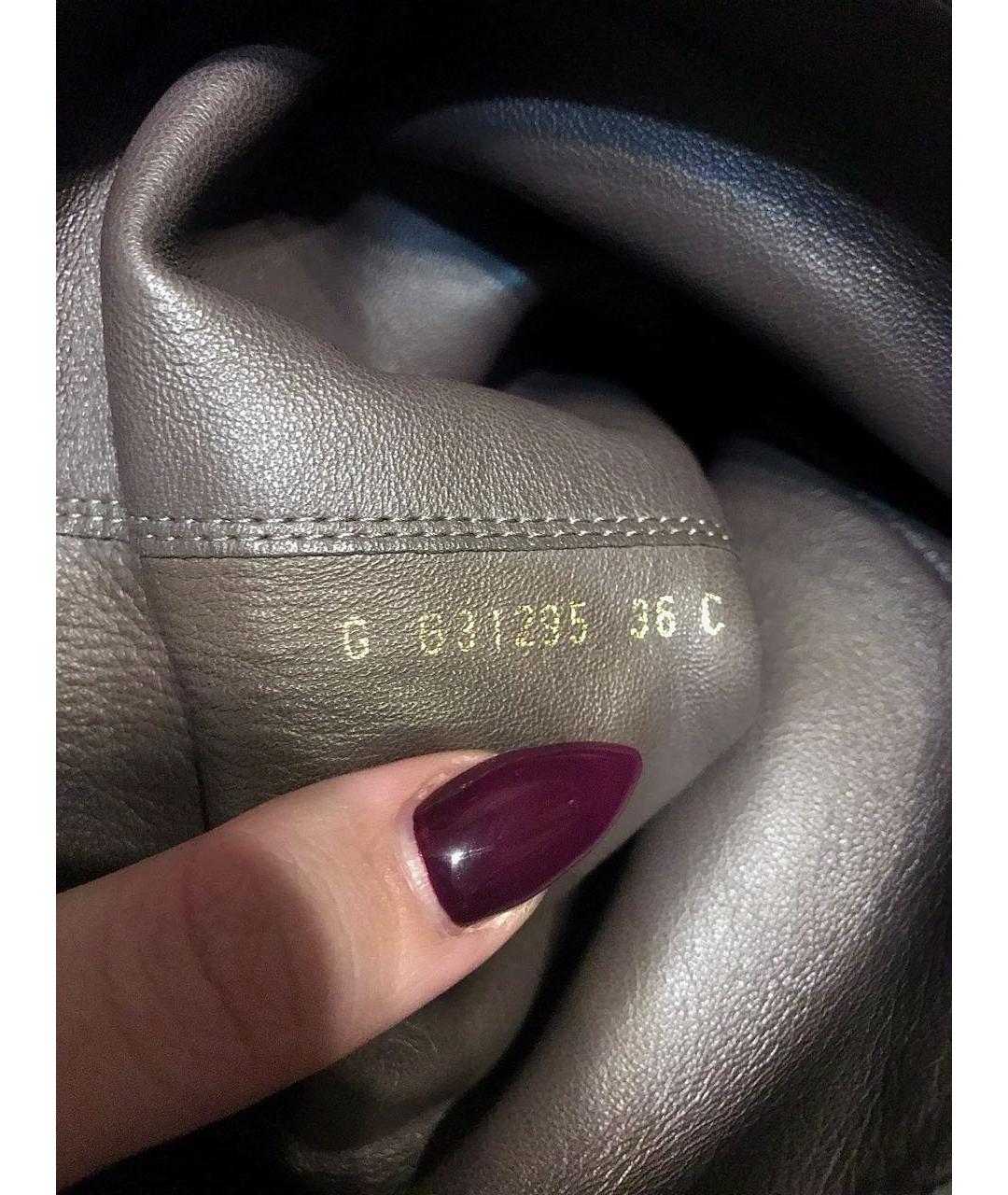 CHANEL Серые замшевые сапоги, фото 6