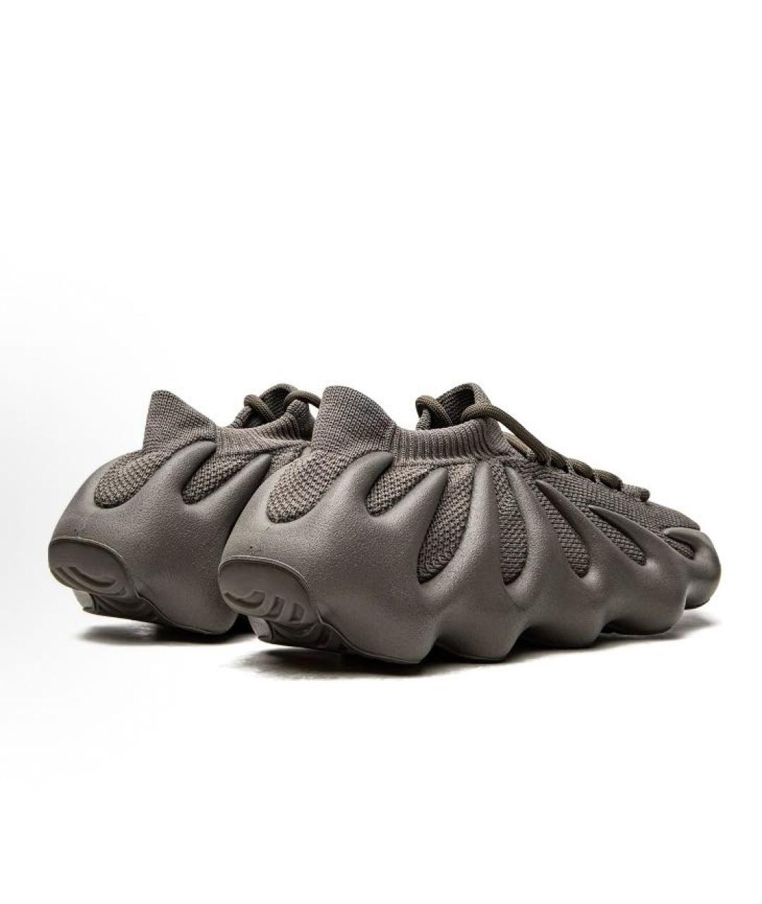 ADIDAS YEEZY Коричневые текстильные кроссовки, фото 4