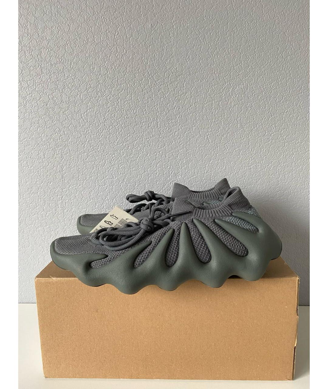 ADIDAS YEEZY Серые текстильные кроссовки, фото 3