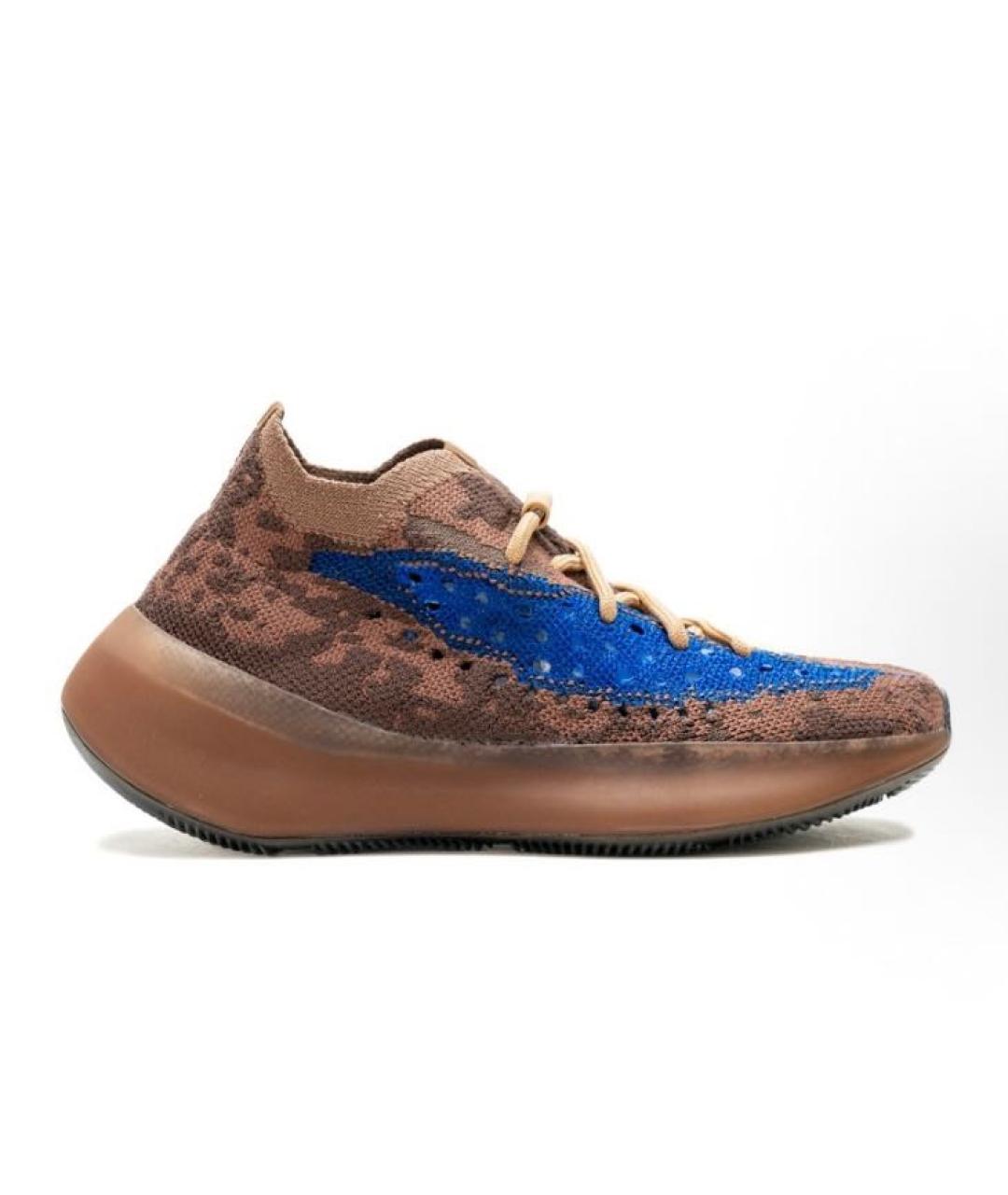 ADIDAS YEEZY Коричневые текстильные кроссовки, фото 6