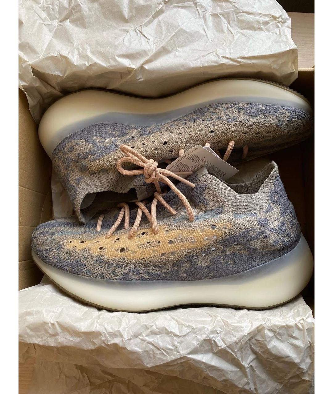 ADIDAS YEEZY Серые текстильные кроссовки, фото 2