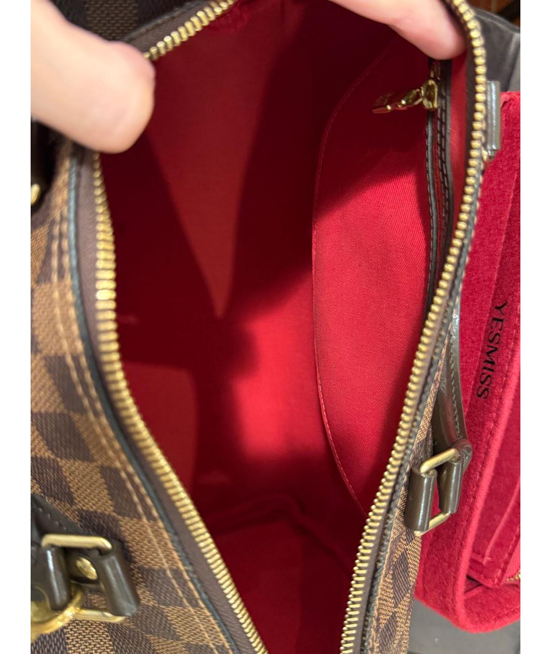 LOUIS VUITTON Коричневая сумка с короткими ручками, фото 4