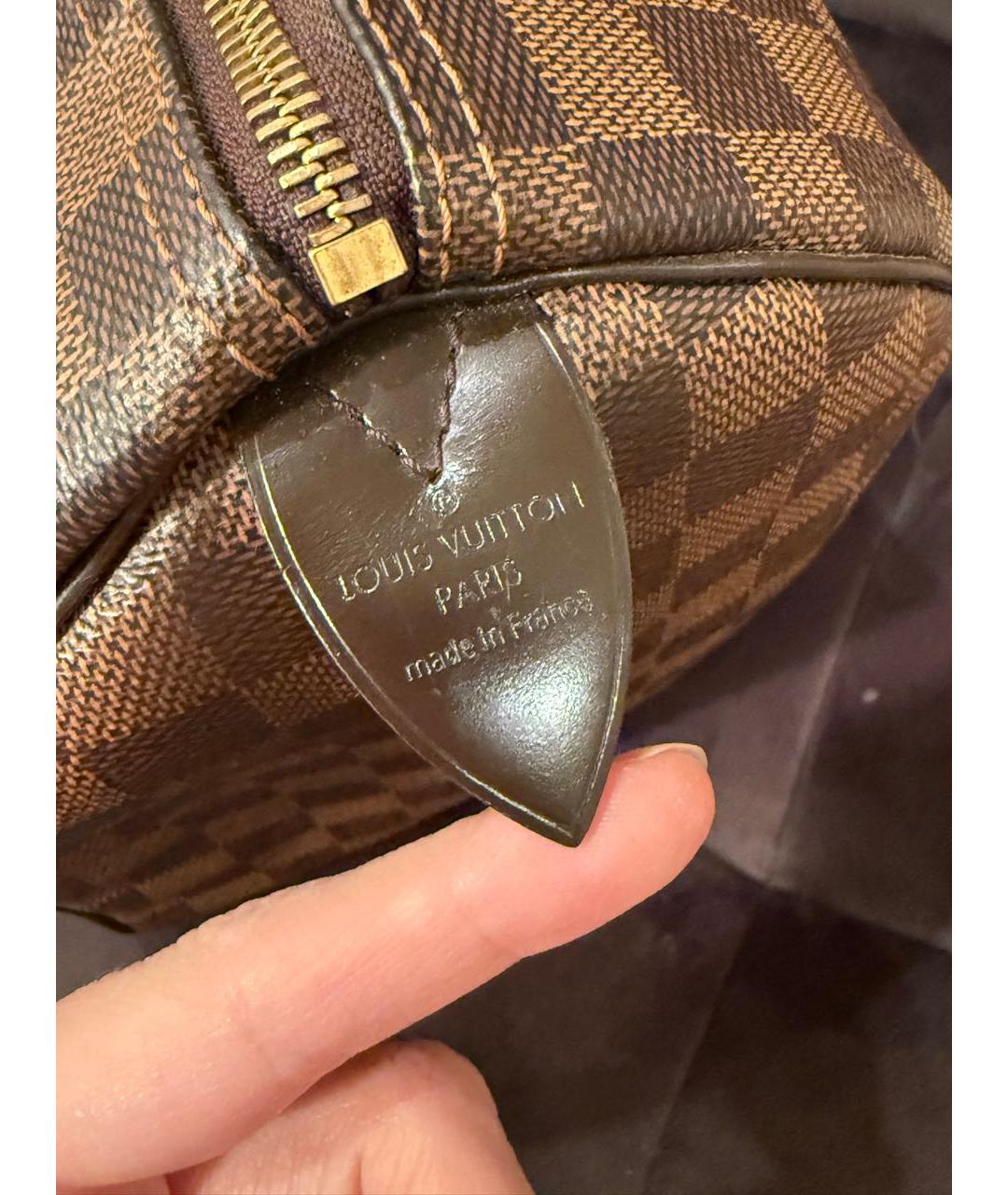 LOUIS VUITTON Коричневая сумка с короткими ручками, фото 3