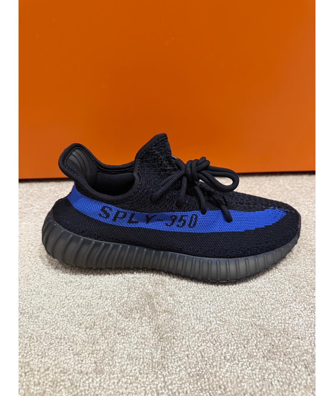 YEEZY Черные текстильные кроссовки, фото 8