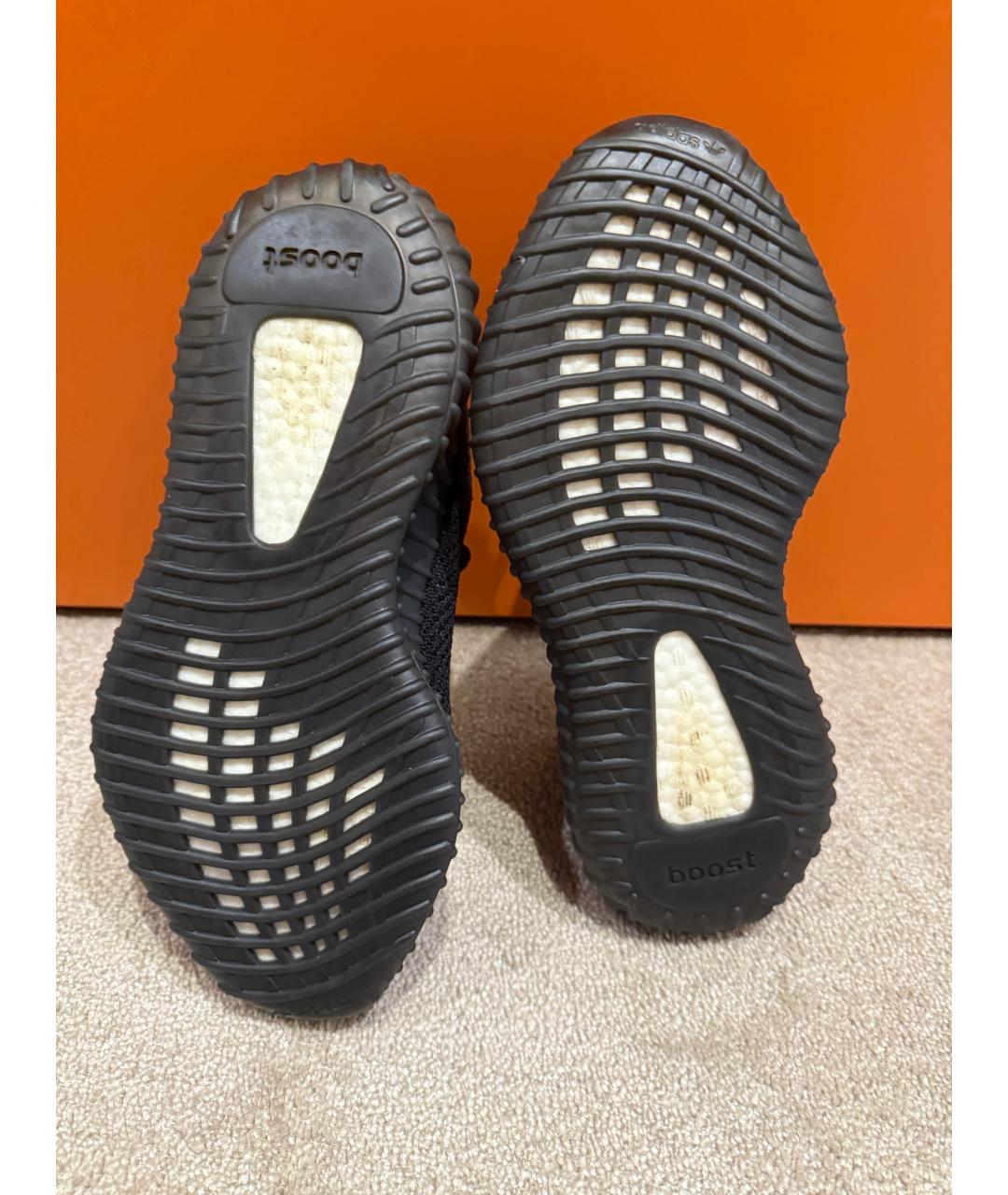 YEEZY Черные текстильные кроссовки, фото 5