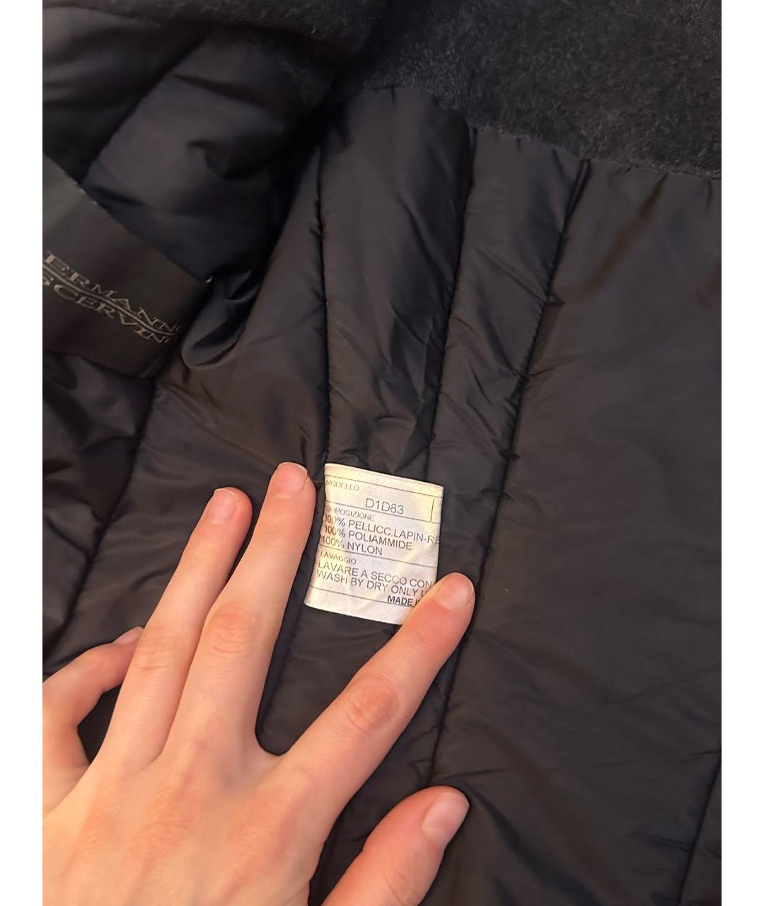 ERMANNO SCERVINO Черная меховая куртка, фото 4