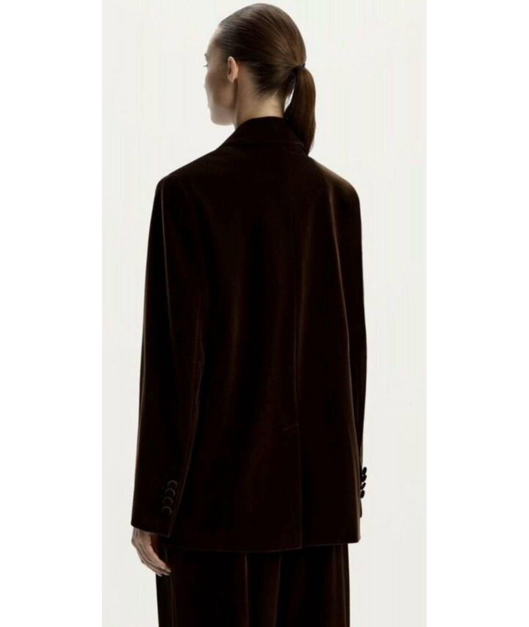 12 STOREEZ Коричневый бархатный жакет/пиджак, фото 2