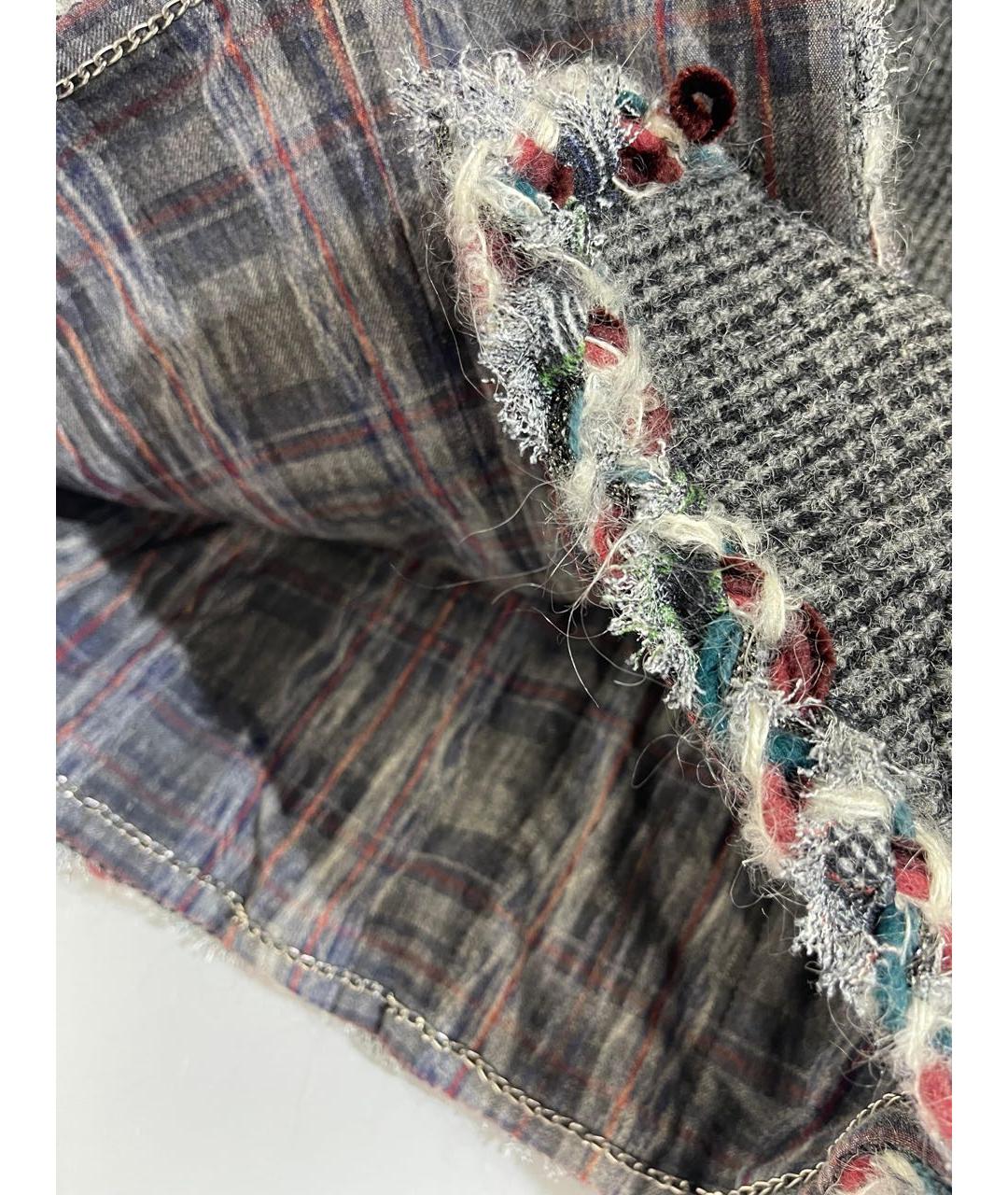 CHANEL Серый шерстяной жакет/пиджак, фото 8