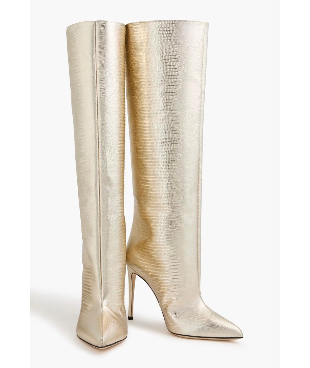 PARIS TEXAS Бежевые кожаные сапоги, фото 2