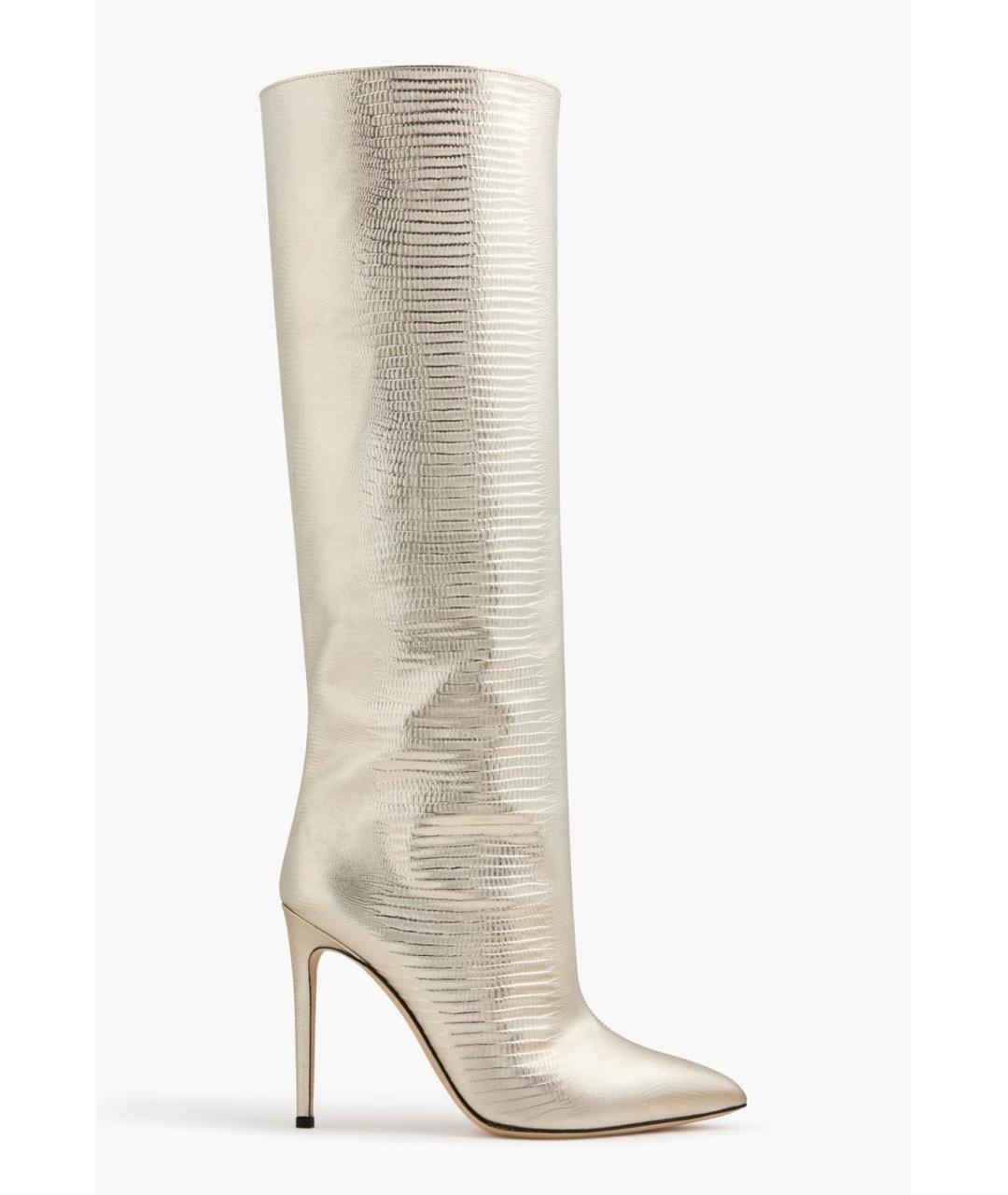 PARIS TEXAS Бежевые кожаные сапоги, фото 4