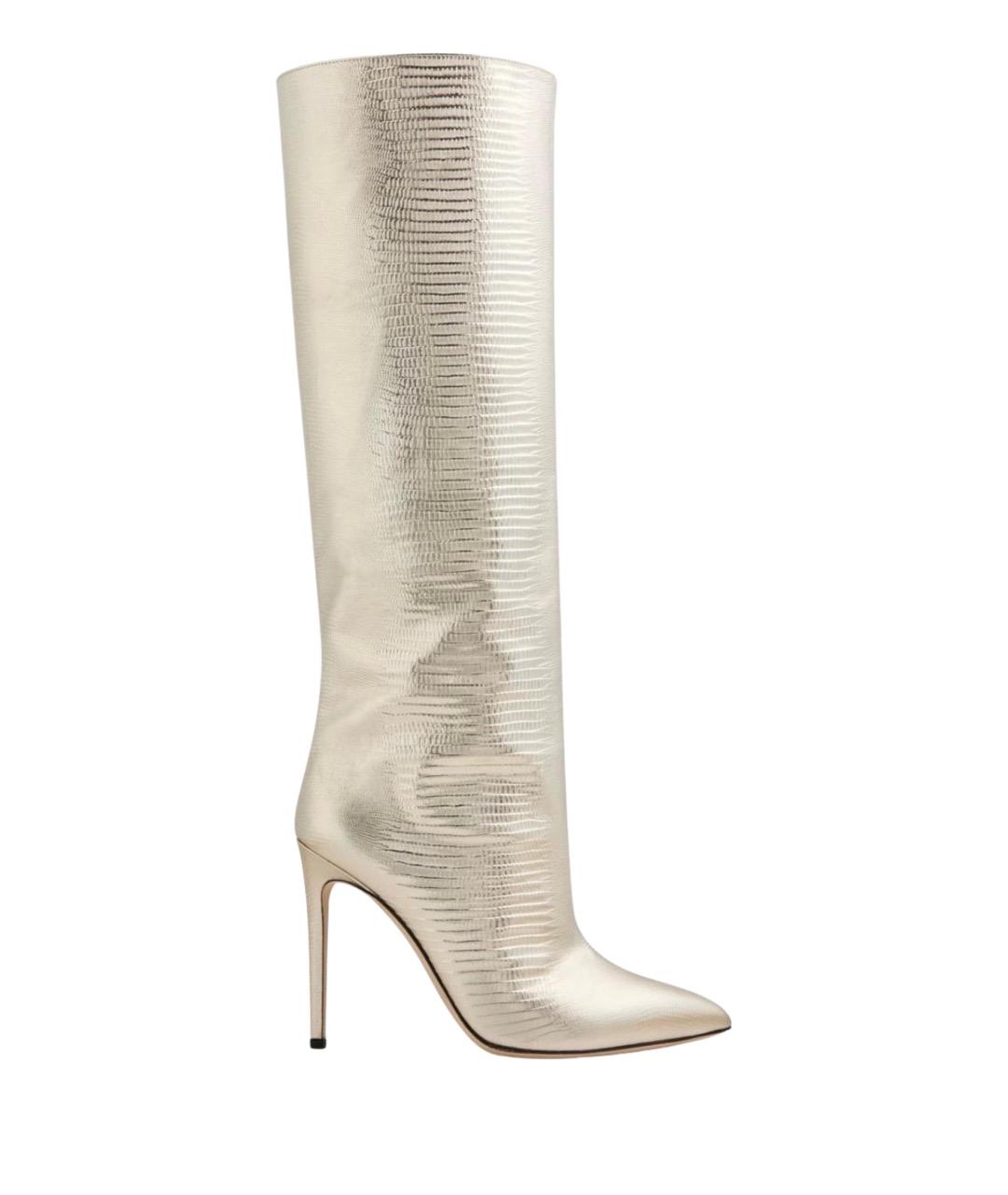 PARIS TEXAS Бежевые кожаные сапоги, фото 1