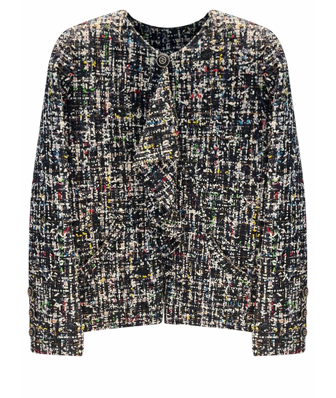 CHANEL Мульти полиэстеровый жакет/пиджак, фото 1