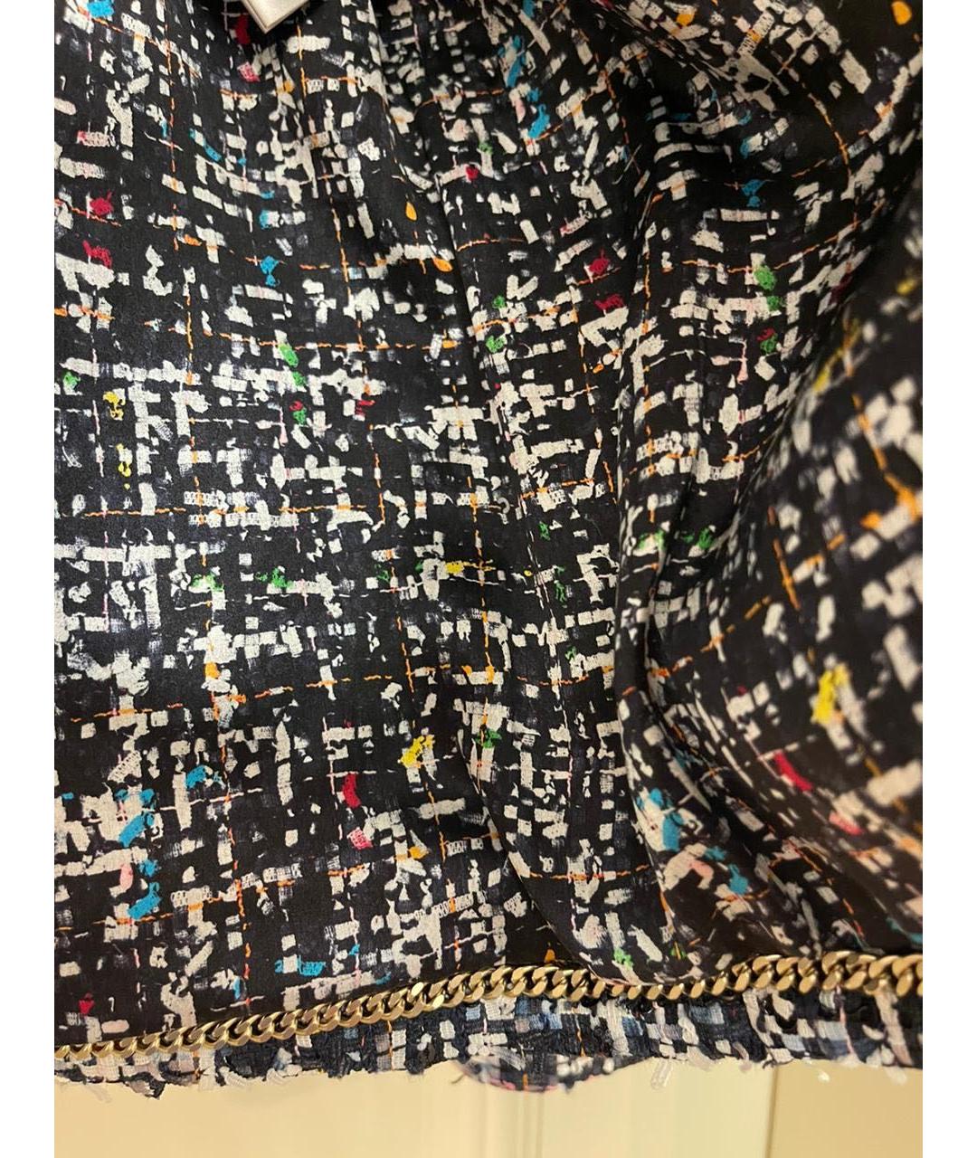 CHANEL Мульти полиэстеровый жакет/пиджак, фото 8